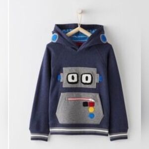 Hanna Andersson Navy Robot Hoodie for Kids